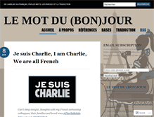 Tablet Screenshot of lemotdubonjour.com